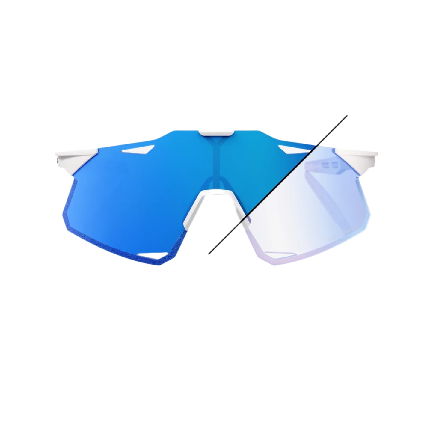100% Hypercraft Sunglasses, Bastille, Blue Mirror Photochromatic
